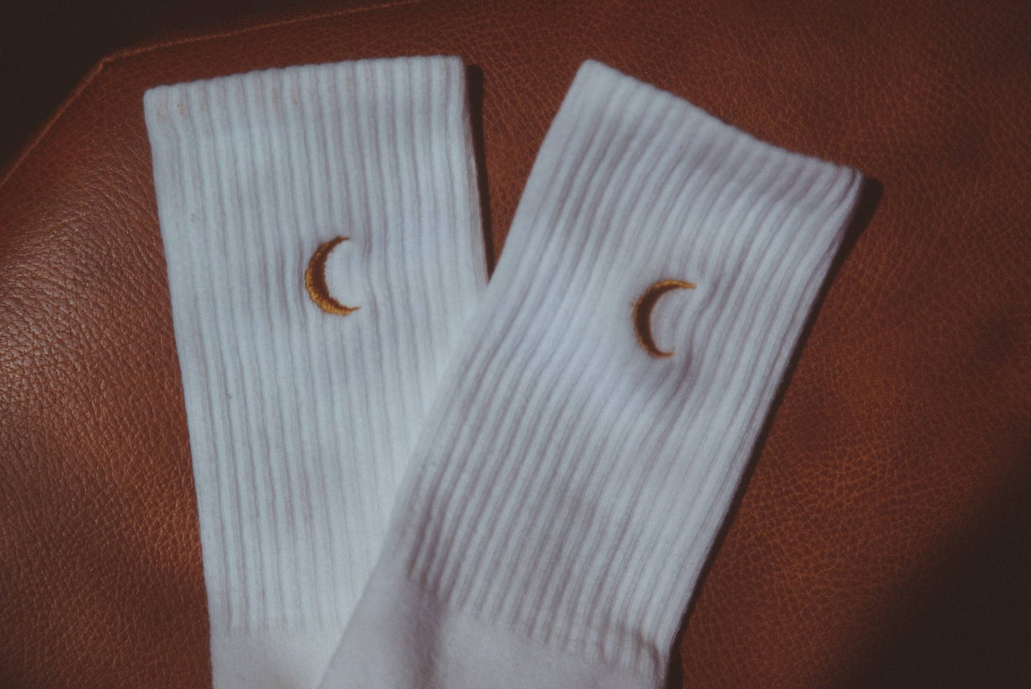Moon Landing Embroidered SocksHolding Court IncOur hi-rise French cut Cosmic Connections Embroidered Socks with an embroidered crescent moon gives all of the spacey vibes.
We're proud to bring you high-quality, esocksMoon Landing Embroidered SocksHolding Court INCHolding Court INCHolding Court INC