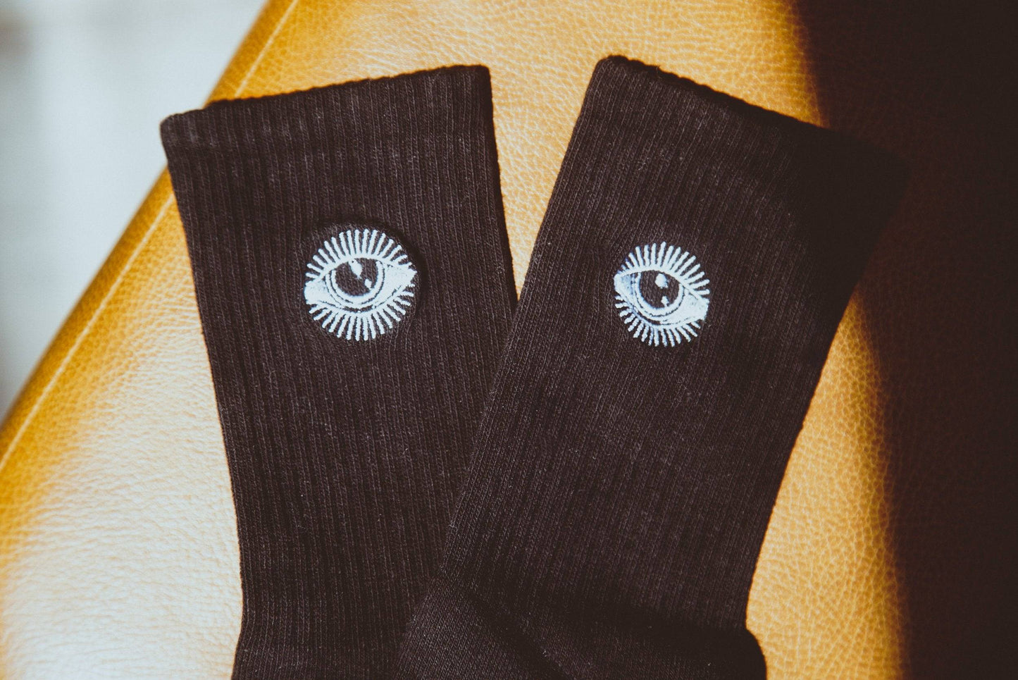 Star Gazer - Embriodered SocksHolding Court IncFeeling Spacey. Our hi-rise French cut Cosmic Connections Embroidered Socks with an embroidered meditation eye gives all of the mystic feels.
We're proud to bring yosocksStar Gazer - Embriodered SocksHolding Court INCHolding Court INCHolding Court INC