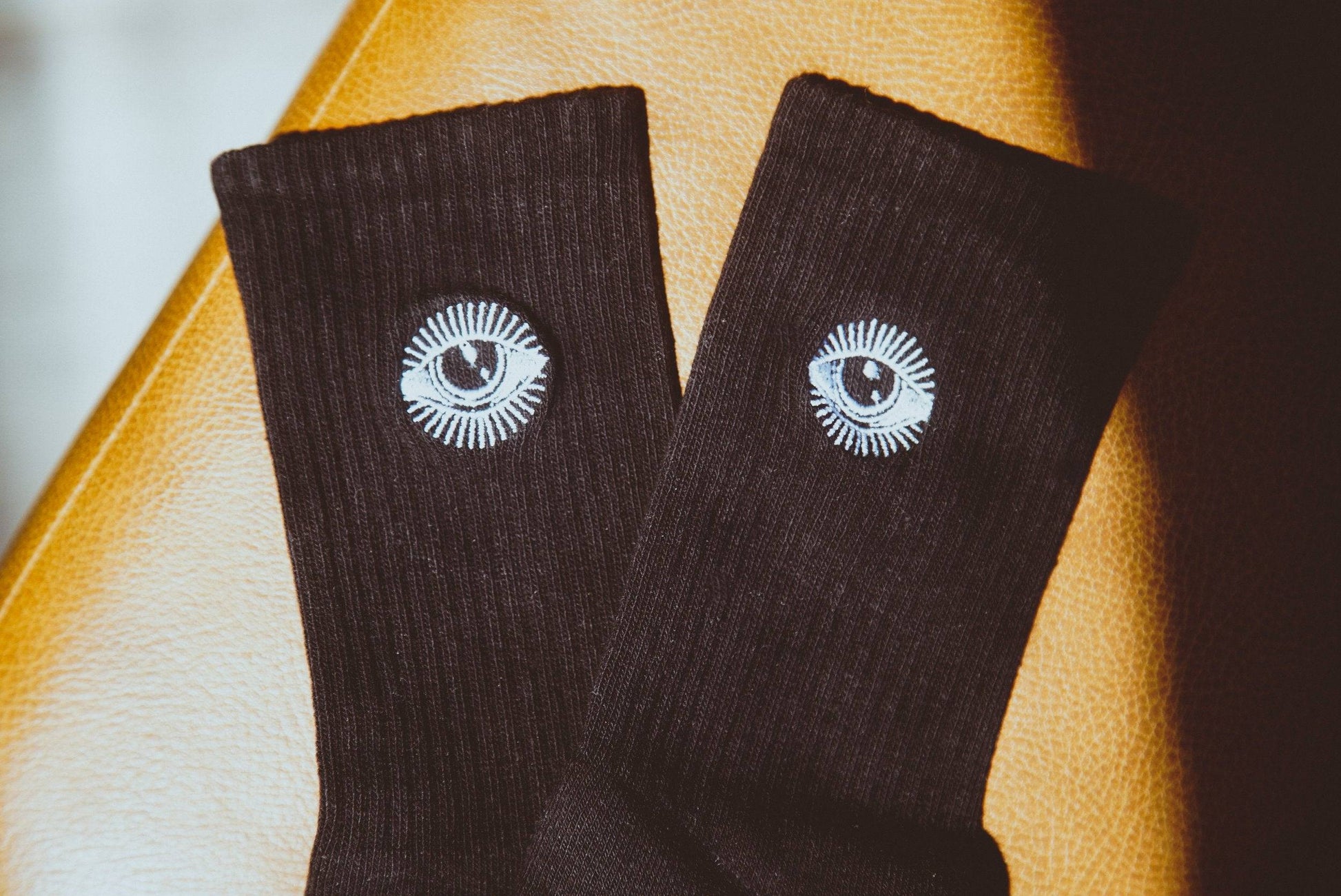 Star Gazer - Embriodered SocksHolding Court IncFeeling Spacey. Our hi-rise French cut Cosmic Connections Embroidered Socks with an embroidered meditation eye gives all of the mystic feels.
We're proud to bring yosocksStar Gazer - Embriodered SocksHolding Court INCHolding Court INCHolding Court INC
