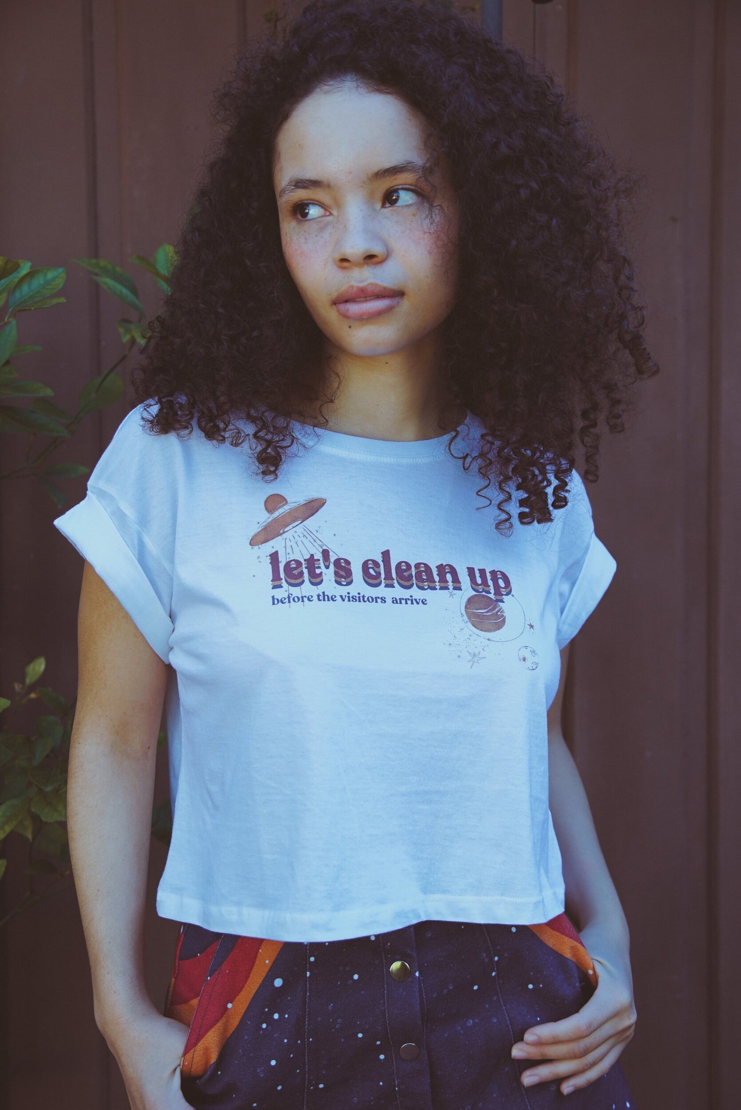 Lets clean up, Tees Organic cotton clothes for women, Organic Cotton Clothing for Women, Organic Cotton Tank Tops, Cotton Organic T Shirts, Organic Cotton T Shirt, Band Tees, Vintage Tees, Rolling Stones Bomber Jacket, Stoned Girls, She's a rainbow, Environmental Slogan Tshirt, Sustainable Fashion Ideas, Sustainable Fashion Dresses, What is sustainability in fashion, Teen sustainable fashion and ethical brands, Sustainable Fashion Course, made to order clothing, made to order shirts,