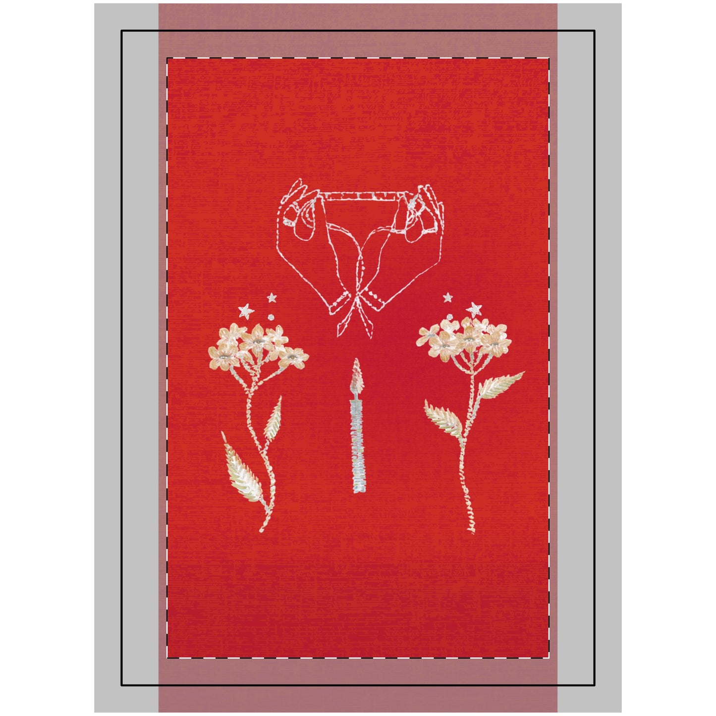 Embroidered Flower Tapestry Wall Art, Bohemian Home Decor, Floral Textile Hanging, Gift for Her, Cottagecore Style