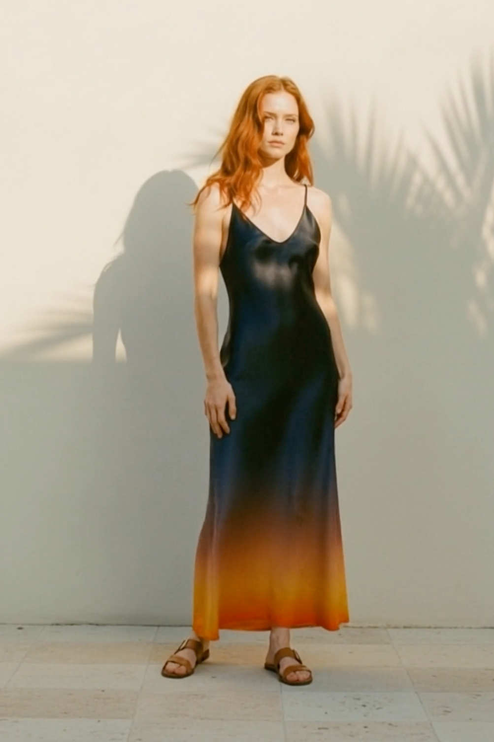 Andromeda Silk Dress in Horizons