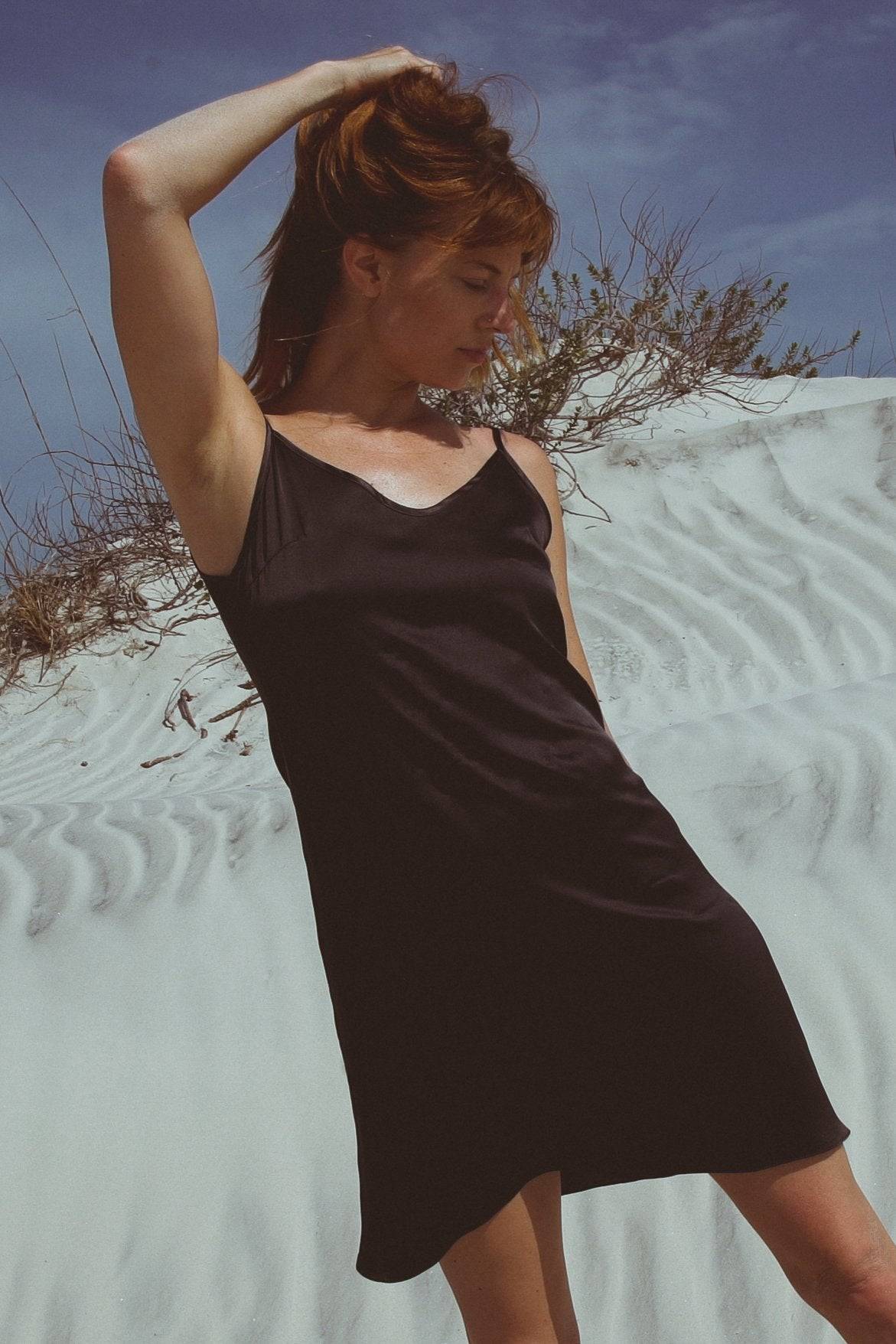 simple black silk dress Serenity MAJESTIC Black STRAPLESS SILK SATIN MAXI DRESS