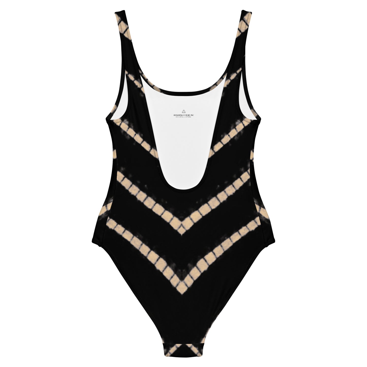 Lyra One Piece Swimsuit in Black Shibori