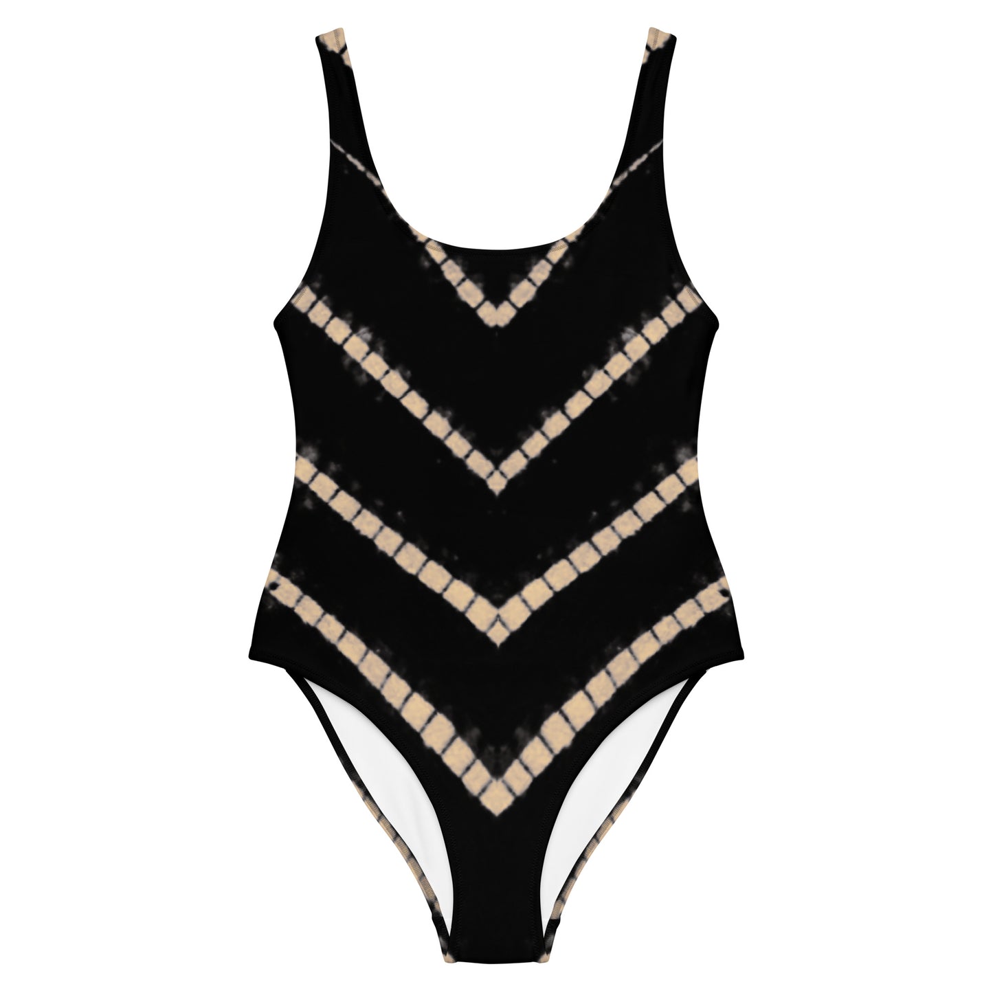 Lyra One Piece Swimsuit in Black Shibori