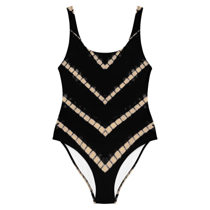 Lyra One Piece Swimsuit in Black Shibori