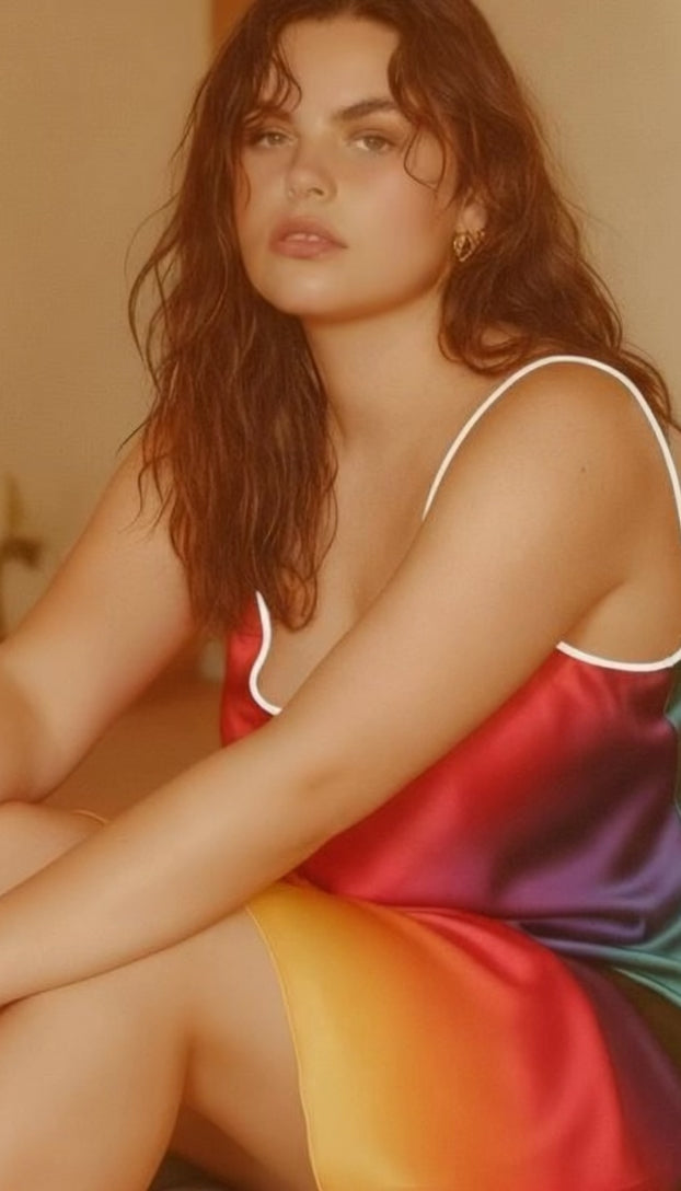 Vela Slip Dress in Nebula