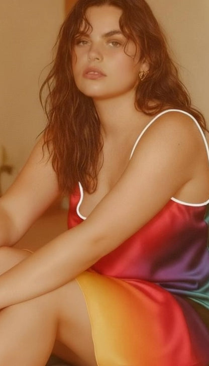 Vela Slip Dress in Nebula