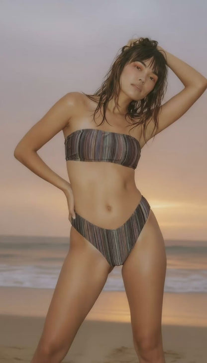 Lyra Bandeau Bikini in Shooting Star